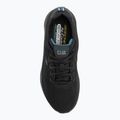 SKECHERS men's D'Lux Walker Get Oasis black/teal shoes 6