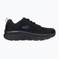 SKECHERS men's D'Lux Walker Get Oasis black/teal shoes 7