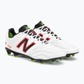 New Balance 442 V2 Pro FG men's football boots white and black MS41FWD2.D.095 4