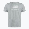 New Balance Essentials Stacked Logo Co grey men's training t-shirt MT31541AG 5