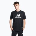 New Balance Essentials Stacked Logo Co men's training t-shirt black MT31541BK