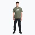 New Balance Essentials Stacked Logo Co men's training t-shirt green MT31541DON 2