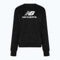 Women's training sweatshirt New Balance Essentials Stacked Logo French Terry Hoodie black WT31532BK 5