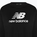 Women's training sweatshirt New Balance Essentials Stacked Logo French Terry Hoodie black WT31532BK 7