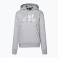 Women's training sweatshirt New Balance Essentials Stacked Logo French Terry Hoodie grey WT31533AG 5