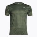 Men's New Balance Top Printed Impact Run SS Running Shirt Green MT21263DON 6