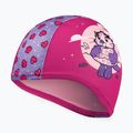 Speedo Printed Polyester pink/purple swimming cap