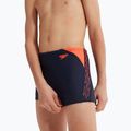 Speedo Hyper Boom Logo Splice children's swim trunks navy/orange 12