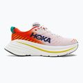 HOKA Bondi X blanc de blanc/flame men's running shoes 2