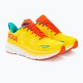 Men's running shoes HOKA Clifton 9 passion fruit/maize 4