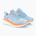 Women's running shoes HOKA Clifton 9 airy blue/ice water 4