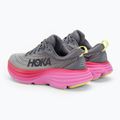 Women's running shoes HOKA Bondi 8 castlerock/strawberry 3