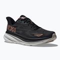 Women's running shoes HOKA Clifton 9 black/rose gold 8