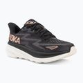 Women's running shoes HOKA Clifton 9 black/rose gold