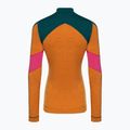 Women's thermal active sweatshirt Smartwool Merino Baselayer Colorblock 1/4 Zip Boxed marmalade heather 4