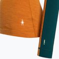 Women's thermal active sweatshirt Smartwool Merino Baselayer Colorblock 1/4 Zip Boxed marmalade heather 6