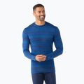 Men's thermal base layer sweatshirt Smartwool Merino 250 Baselayer Crew Boxed deep navy color shift