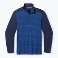 Men's thermal base layer sweatshirt Smartwool Merino 250 Baselayer 1/4 Zip Boxed deep navy color shift 3