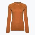 Women's thermal base layer sweatshirt Smartwool Merino 250 Baselayer Crew Boxed marmalade heather 3