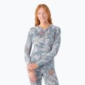 Women's thermal active sweatshirt Smartwool Merino 250 Baselayer Crew Boxed winter sky floral