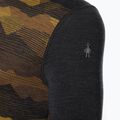 Men's thermal base layer sweatshirt Smartwool Merino 250 Baselayer Crew Boxed charcoal mtn scape 5