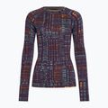 Women's Smartwool Merino 250 Baselayer Crew Boxed thermal longsleeve purple iris digi plaid 3