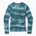 Women's thermal base layer sweatshirt Smartwool Merino 250 Baselayer Crew Boxed twilight blue mtn scape 6