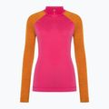 Women's Smartwool Classic Thermal Merino Baselayer 1/4 Zip boxed power pink longsleeve 3