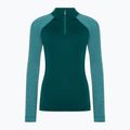 Women's thermal base layer sweatshirt Smartwool Classic Thermal Merino Baselayer 1/4 Zip Boxed emerald 3