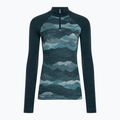 Women's Smartwool Classic Thermal Merino Baselayer 1/4 Boxed thermal longsleeve twilight blue 3