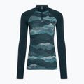 Women's thermal active sweatshirt Smartwool Classic Thermal Merino Baselayer 1/4 Zip Boxed twilight 3