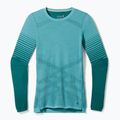 Women's thermal base layer sweatshirt Smartwool Intraknit Thermal Merino Baselayer Pattern Crew cascade 7