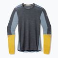 Men's thermal base layer sweatshirt Smartwool Intraknit Thermal Merino Baselayer Colorblock Crew charcoal 3