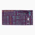 Smartwool Thermal Merino Reversible headband purple iris digi plaid