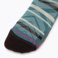 Women's trekking socks Smartwool Hike Light Cushion Under The Stars Crew cascade green 3