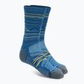 Smartwool Hike Light Cushion Mountain Pattern Crew trekking socks laguna blue