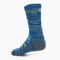 Smartwool Hike Light Cushion Mountain Pattern Crew trekking socks laguna blue 2