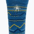 Smartwool Hike Light Cushion Mountain Pattern Crew trekking socks laguna blue 3