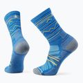 Smartwool Hike Light Cushion Mountain Pattern Crew trekking socks laguna blue 5