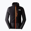 Men's The North Face Dawn Turn Hybrid Ventrix Midlayer jacket sphalt grey/black/shocking orange 5