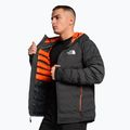 Men's ski jacket The North Face Dawn Turn 50/50 Synthetic asphalt grey/red orange 3