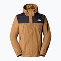 The North Face men's Antora utility brown/black rain jacket 7