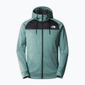 Men's trekking sweatshirt The North Face Reaxion Fleece F/Z Hoodie dark sage heather/asphalt grey 4