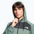 Men's trekking sweatshirt The North Face Reaxion Fleece F/Z Hoodie dark sage heather/asphalt grey 3
