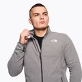 Men's The North Face 100 Glacier Full Zip fleece sweatshirt medium grey heather 3