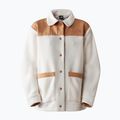 Women's The North Face Cragmont Fleece Shacket gardenia white/almond butter 4