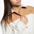 Women's The North Face Cragmont Fleece Shacket gardenia white/almond butter 3