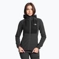 Women's The North Face Homesafe Full Zip Fleece Hoodie black/asphalt grey stripe/black