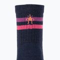 Women's trekking socks Smartwool Hike Light Cushion Tube Stripe Crew deep navy/power pink 3
