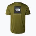 Men's training t-shirt The North Face Reaxion Red Box forest olive 7